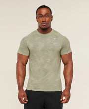 Geo Seamless T-Shirt - Haze Green/Unit Green