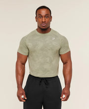 Geo Seamless T-Shirt - Haze Green/Unit Green