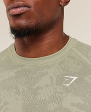 Geo Seamless T-Shirt - Haze Green/Unit Green