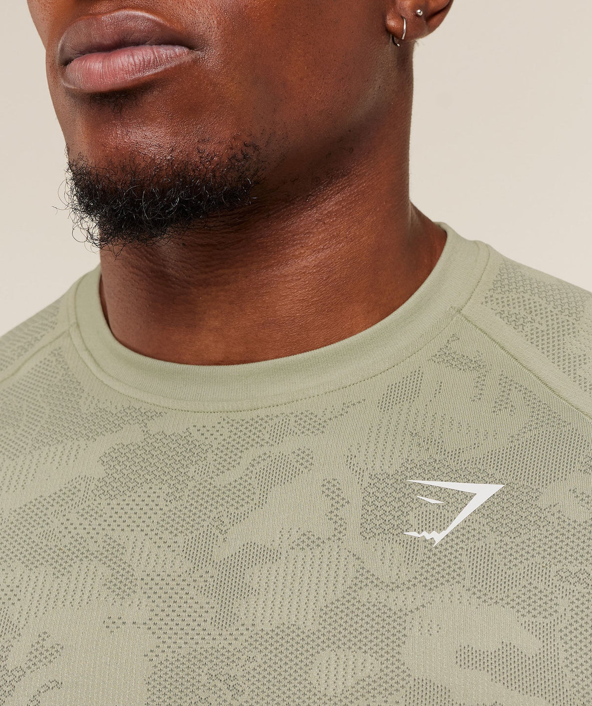 Geo Seamless T-Shirt - Haze Green/Unit Green