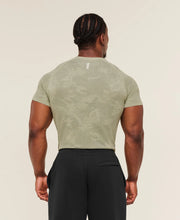 Geo Seamless T-Shirt - Haze Green/Unit Green