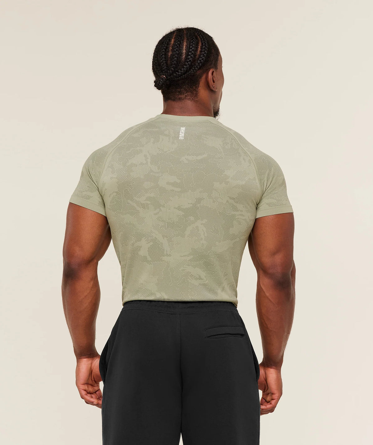 Geo Seamless T-Shirt - Haze Green/Unit Green
