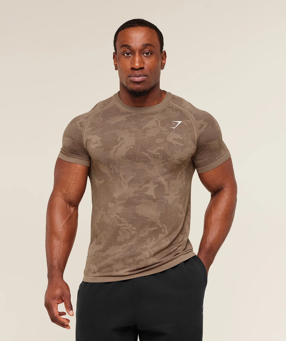 Geo Seamless T-Shirt - Lifestyle Brown/Archive Brown