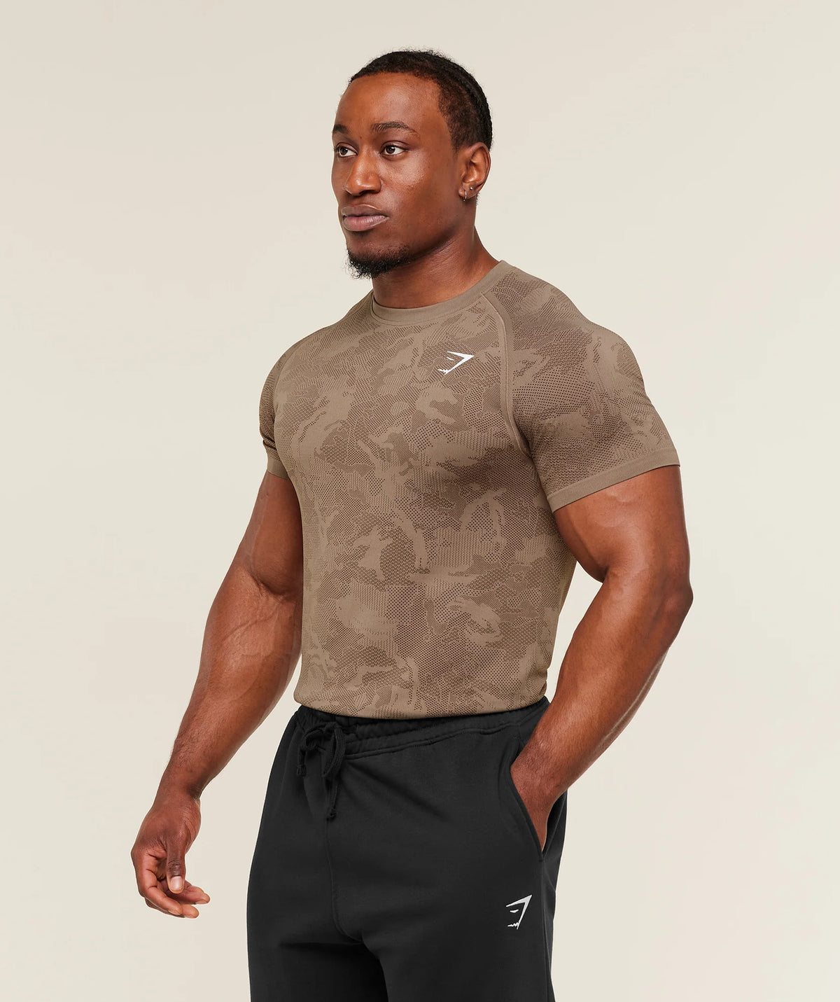 Geo Seamless T-Shirt - Lifestyle Brown/Archive Brown