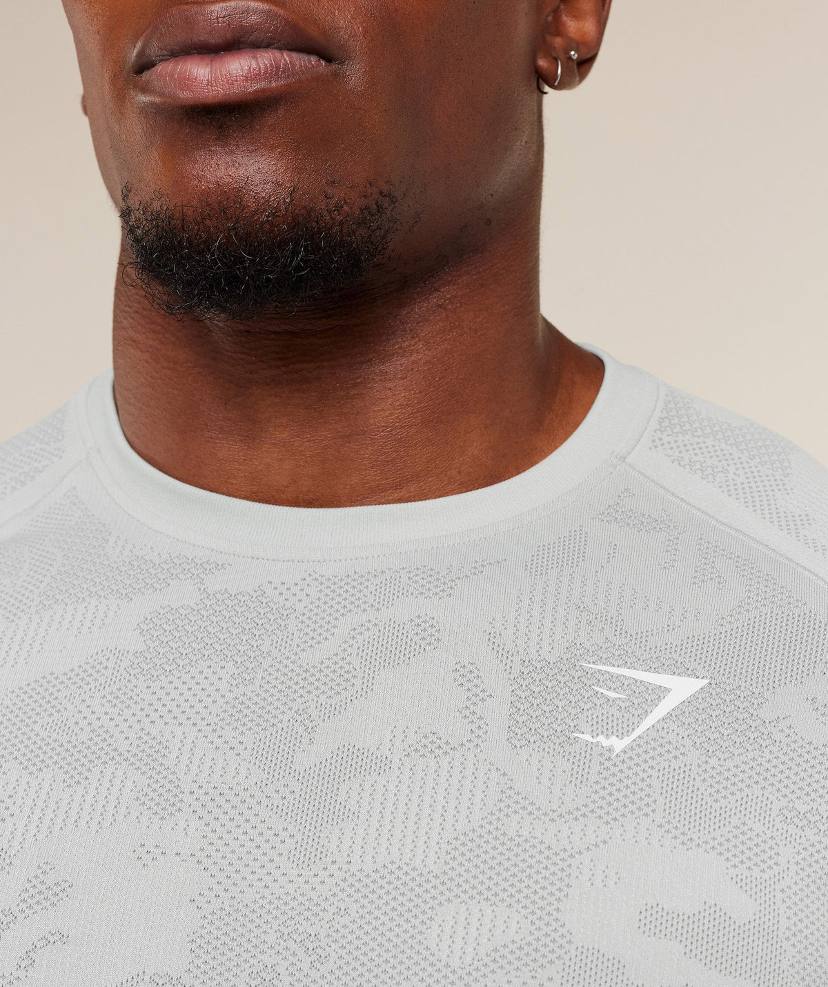 Geo Seamless T-Shirt - Light Grey/Smokey Grey