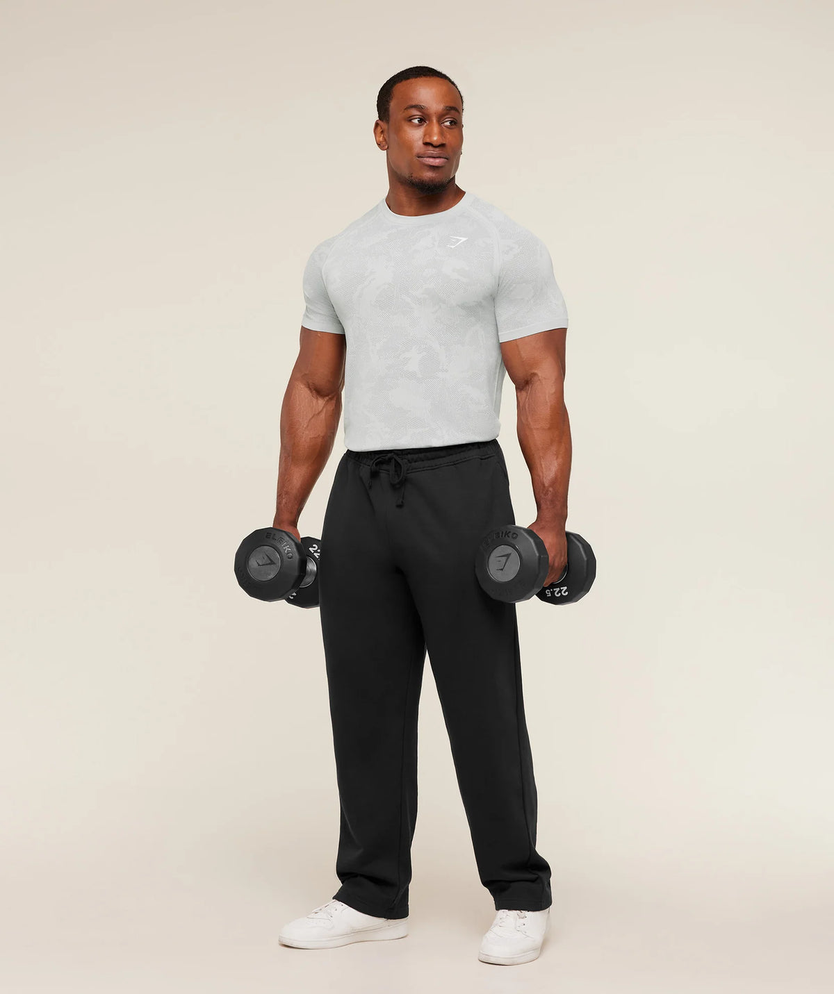 Geo Seamless T-Shirt - Light Grey/Smokey Grey