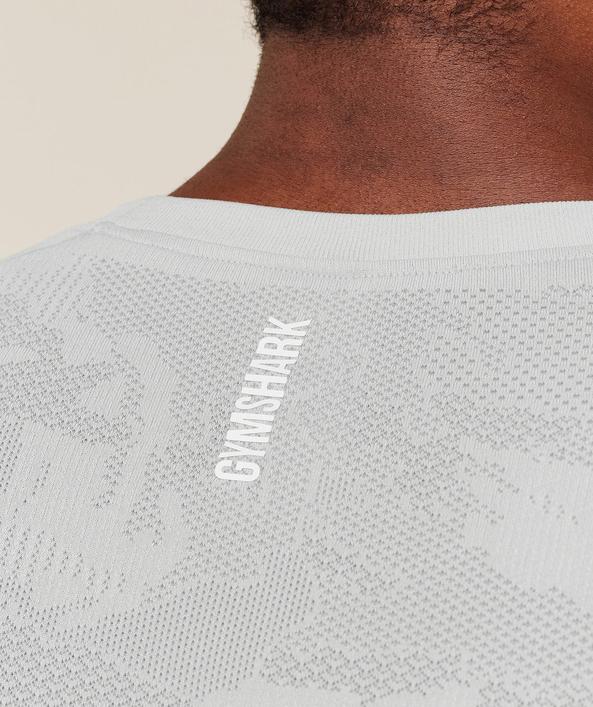 Geo Seamless T-Shirt - Light Grey/Smokey Grey
