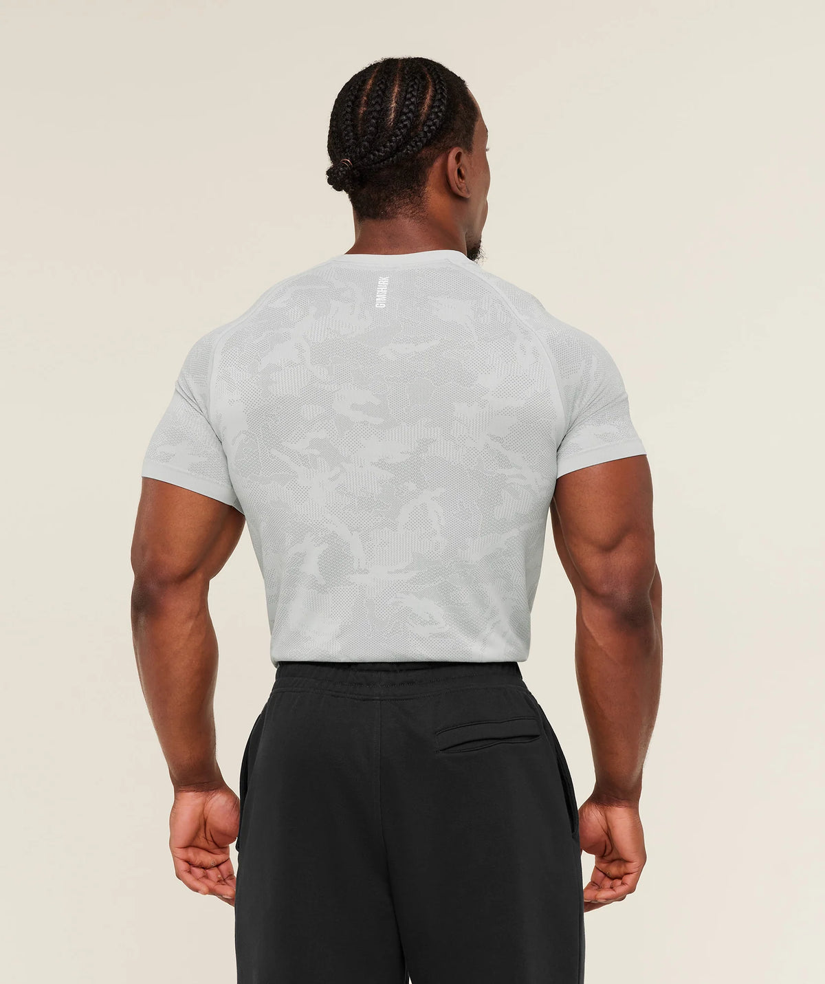 Geo Seamless T-Shirt - Light Grey/Smokey Grey