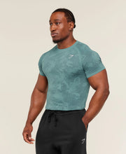 Geo Seamless T-Shirt - Storm Blue/Stealth Blue