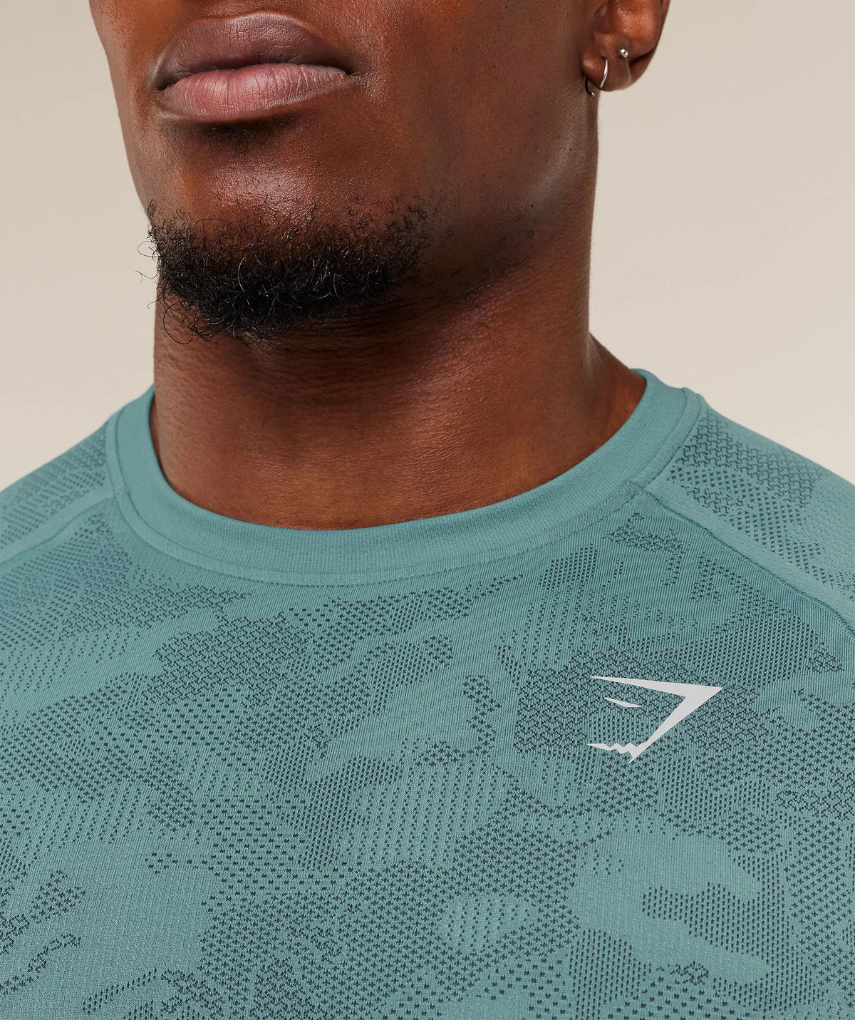 Geo Seamless T-Shirt - Storm Blue/Stealth Blue