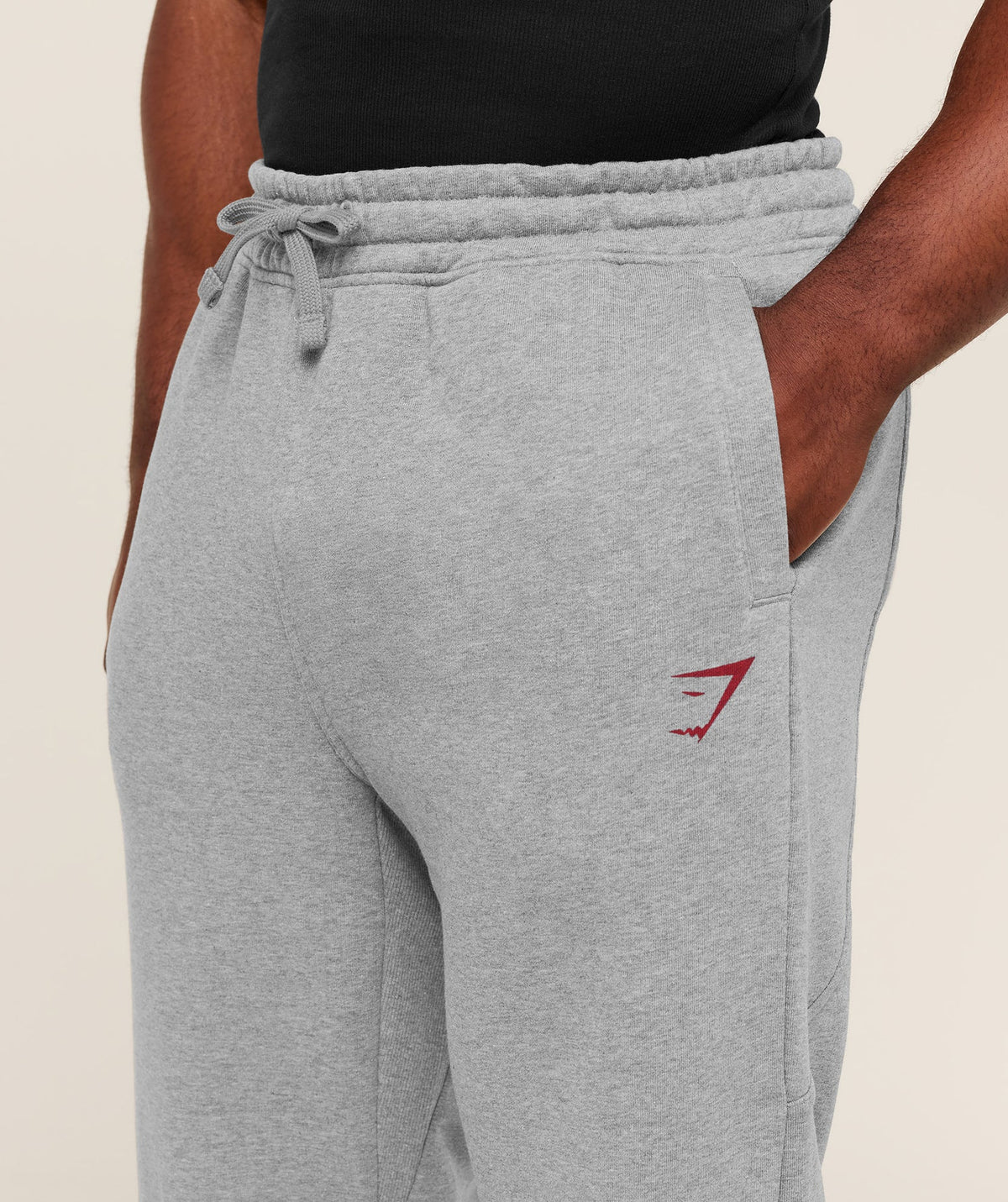 Power Straight Leg Pant - Charcoal Core Marl/Sets Red
