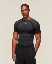 Gymshark Shadow Seamless T-Shirt - Black