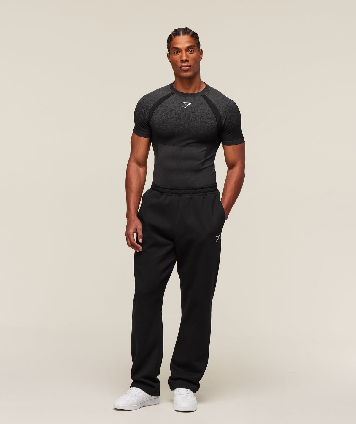 Gymshark Shadow Seamless T-Shirt - Black