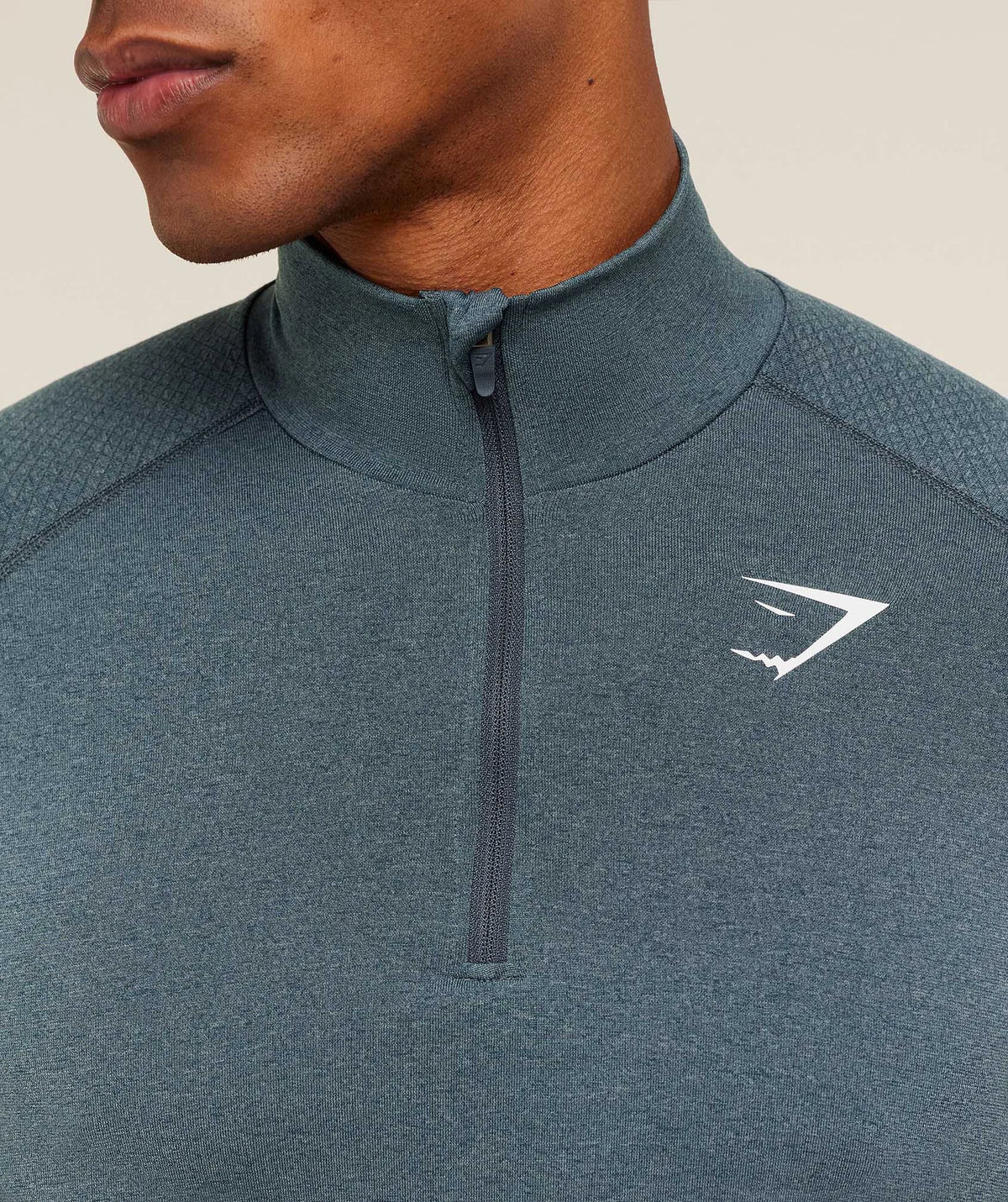 Vital Seamless 1/4 Zip - Iron Blue/Stealth Blue