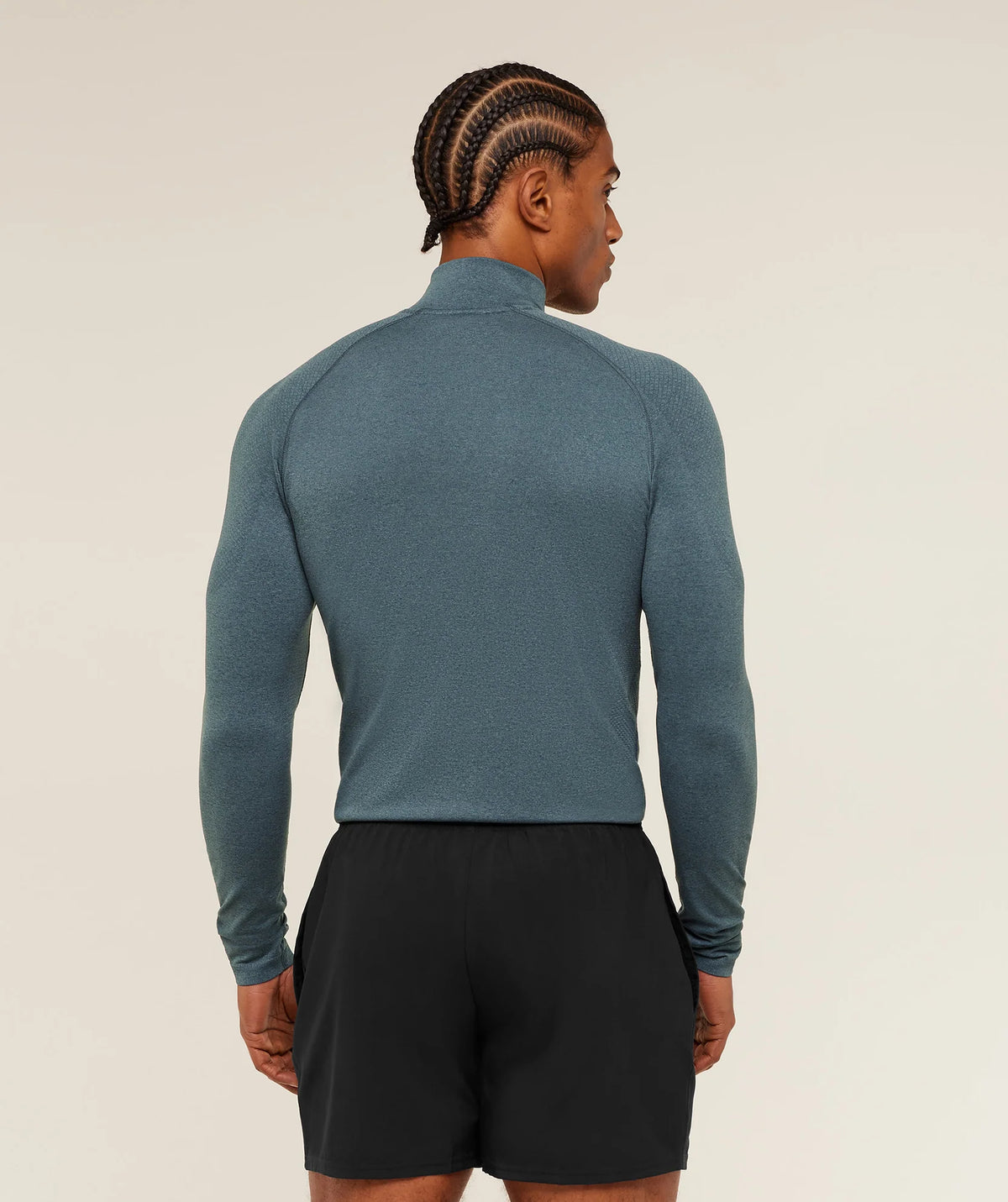 Vital Seamless 1/4 Zip - Iron Blue/Stealth Blue
