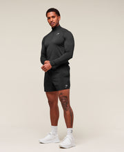 Vital Seamless 1/4 Zip - Black/Silhouette Grey
